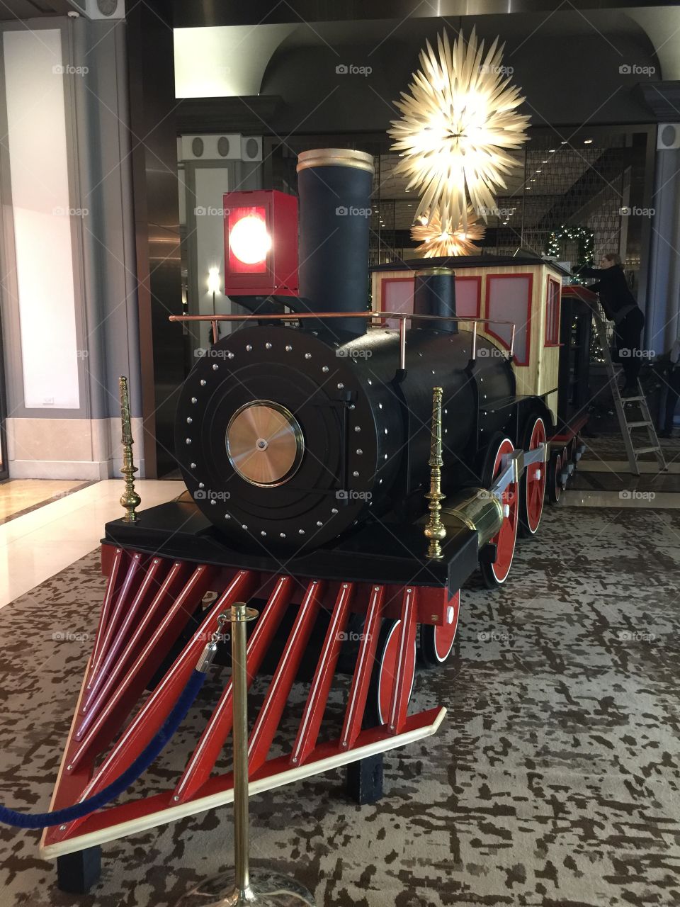 Santa’s train at the Hotel Vancouver Libby