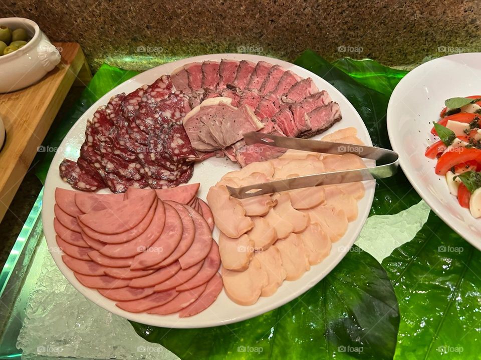 Delicious various types of meat dishes