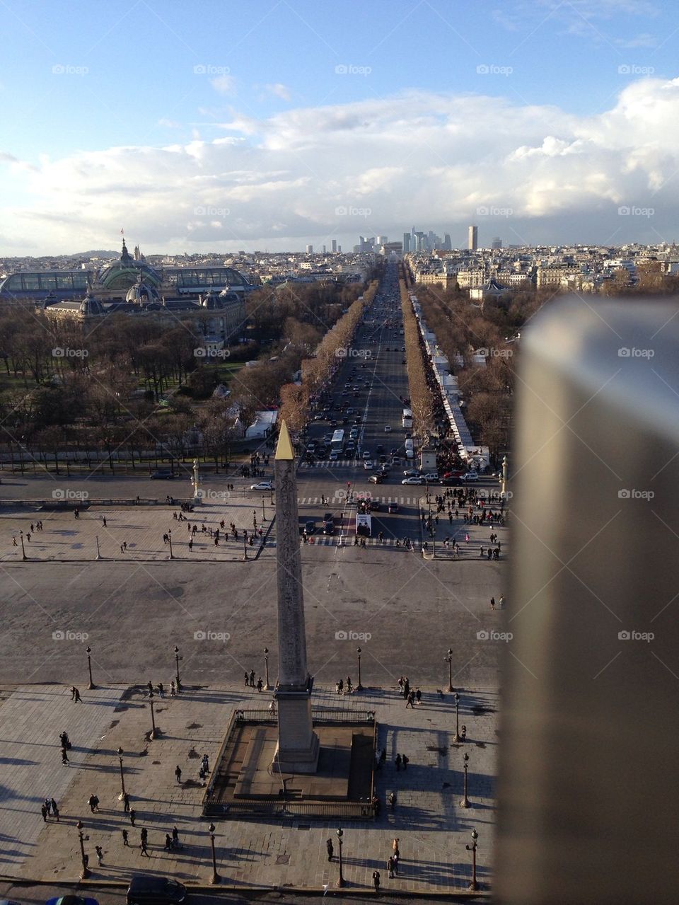 Paris vue du haut de la grande roue place de la concorde