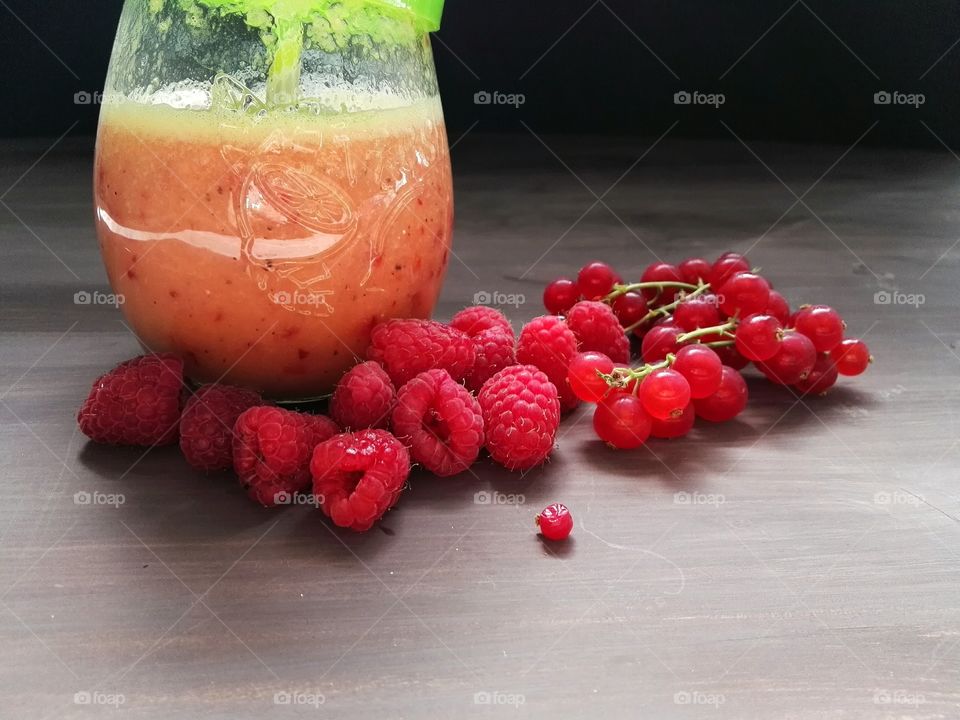 Homemade berry juice