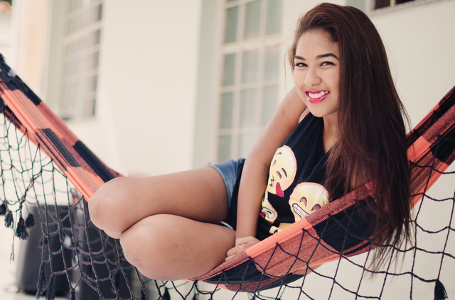 Girl on hammock 