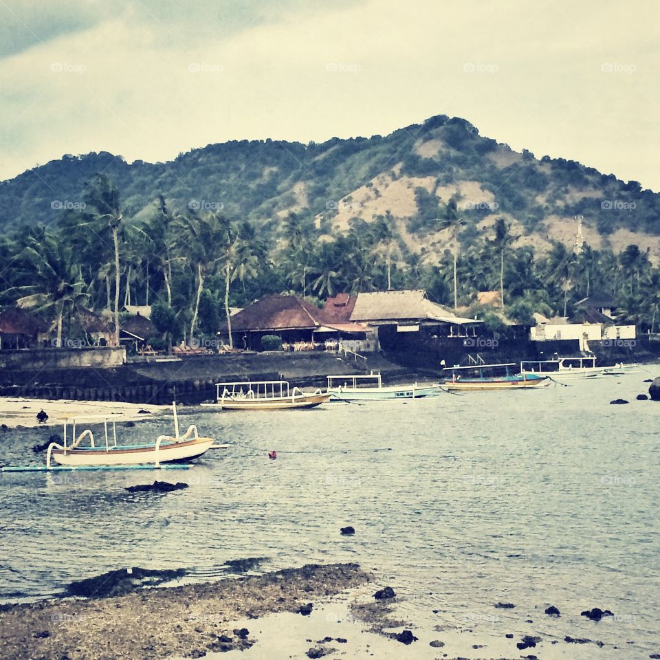 Beach in Candidasa, Bali