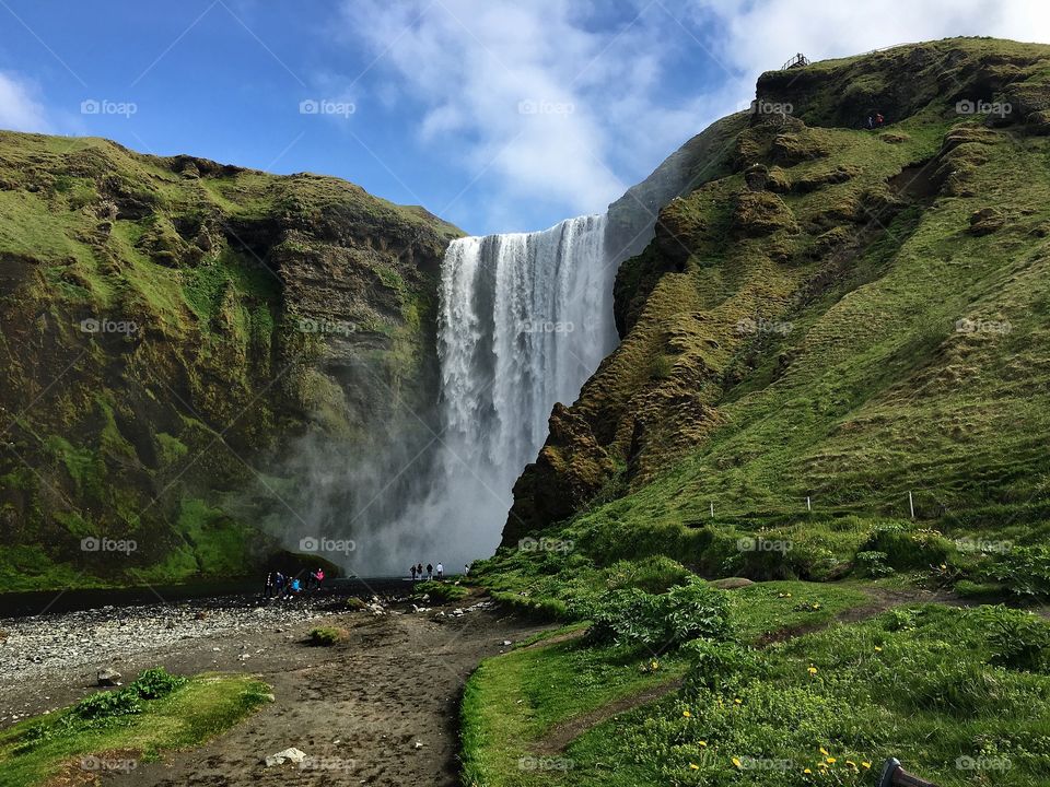 Waterfall in Southern Iceland
