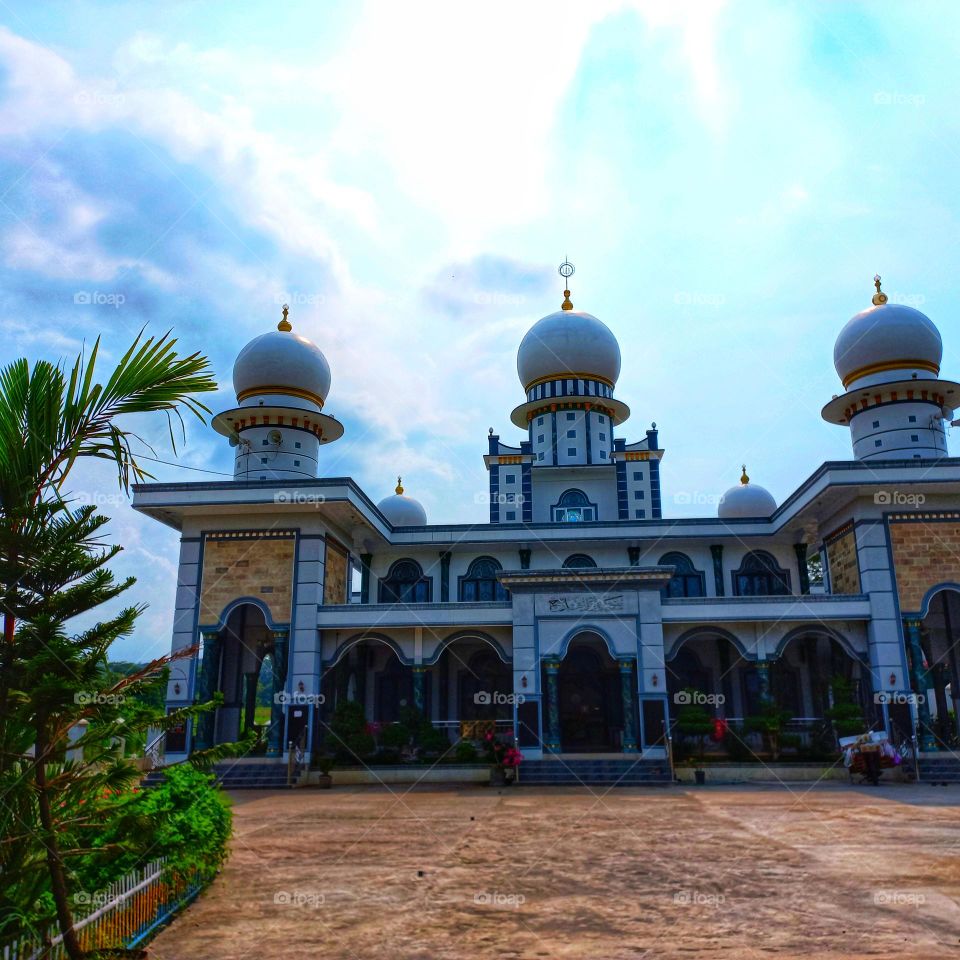 Beautiful mosque in a rural area