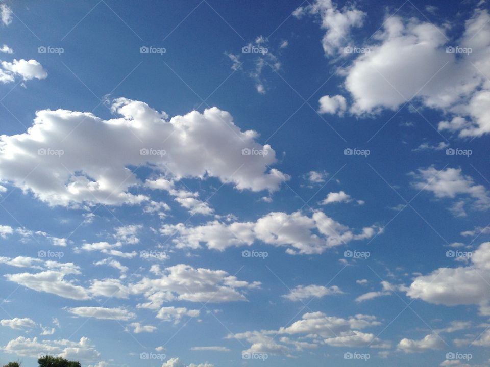 sky blue white sunny by itsAus