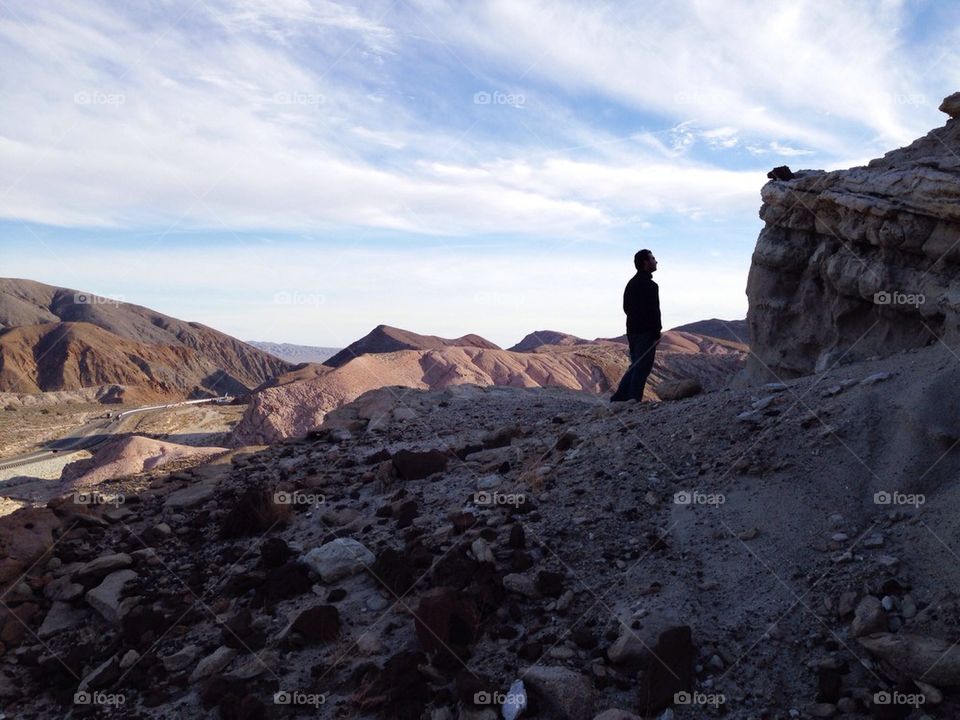 Man on Cliff