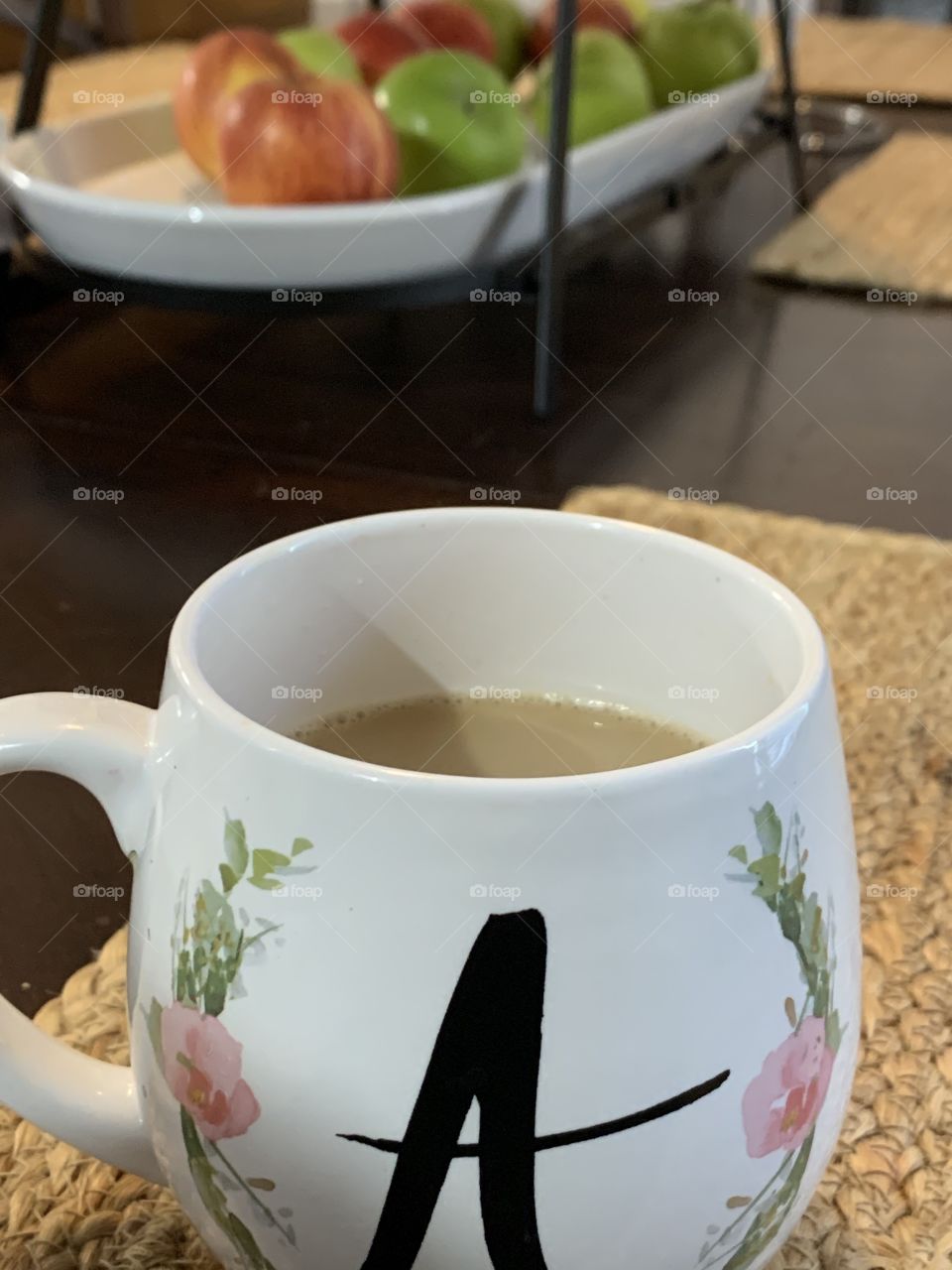 Routine habits of daily life morning coffee 