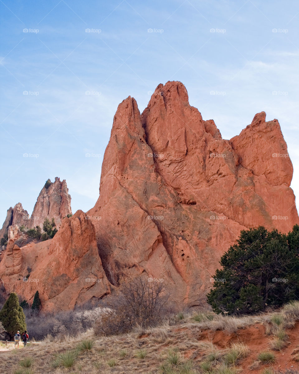Red rock formation at Garden of the Gods
