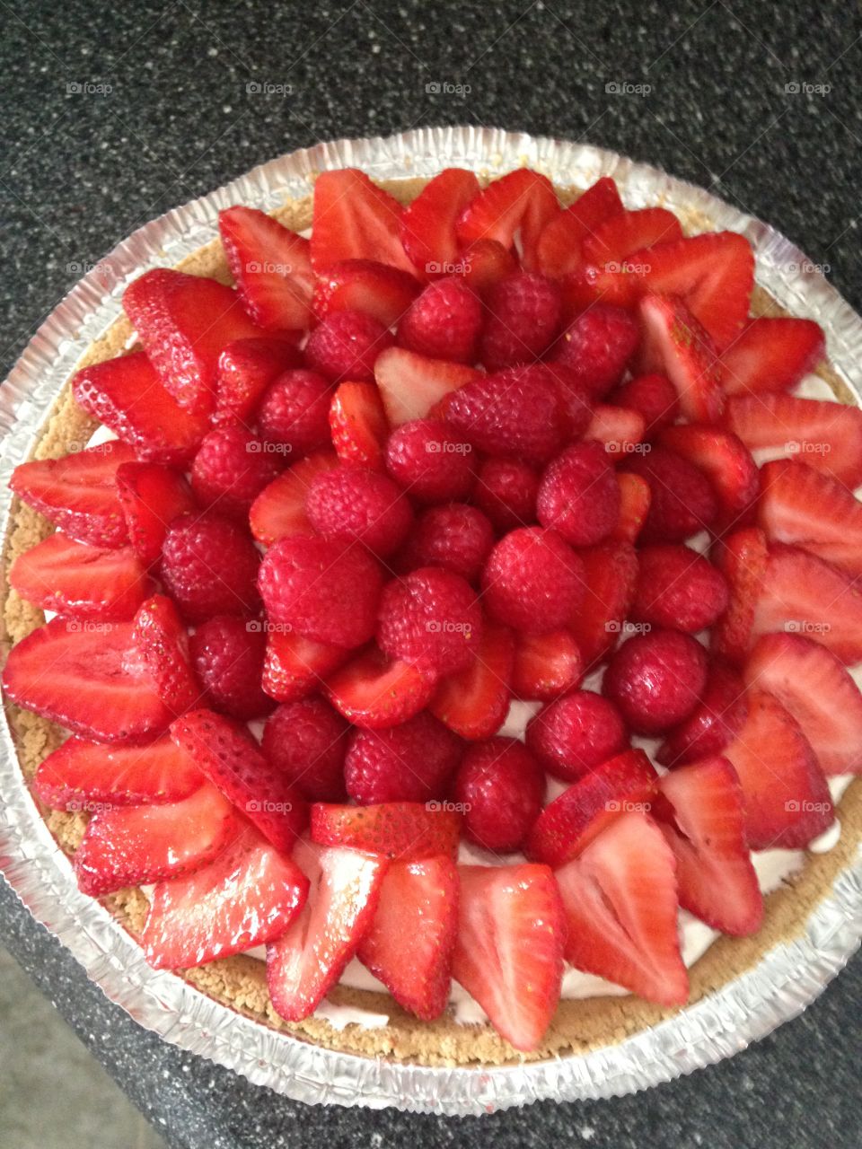 Strawberry/Raspberry Cheesecake . Dessert