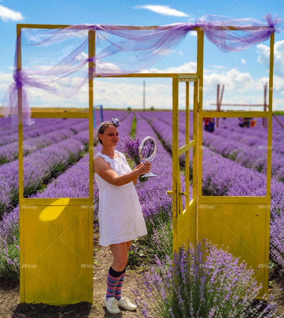 Mirror, mirror scene into the lavender