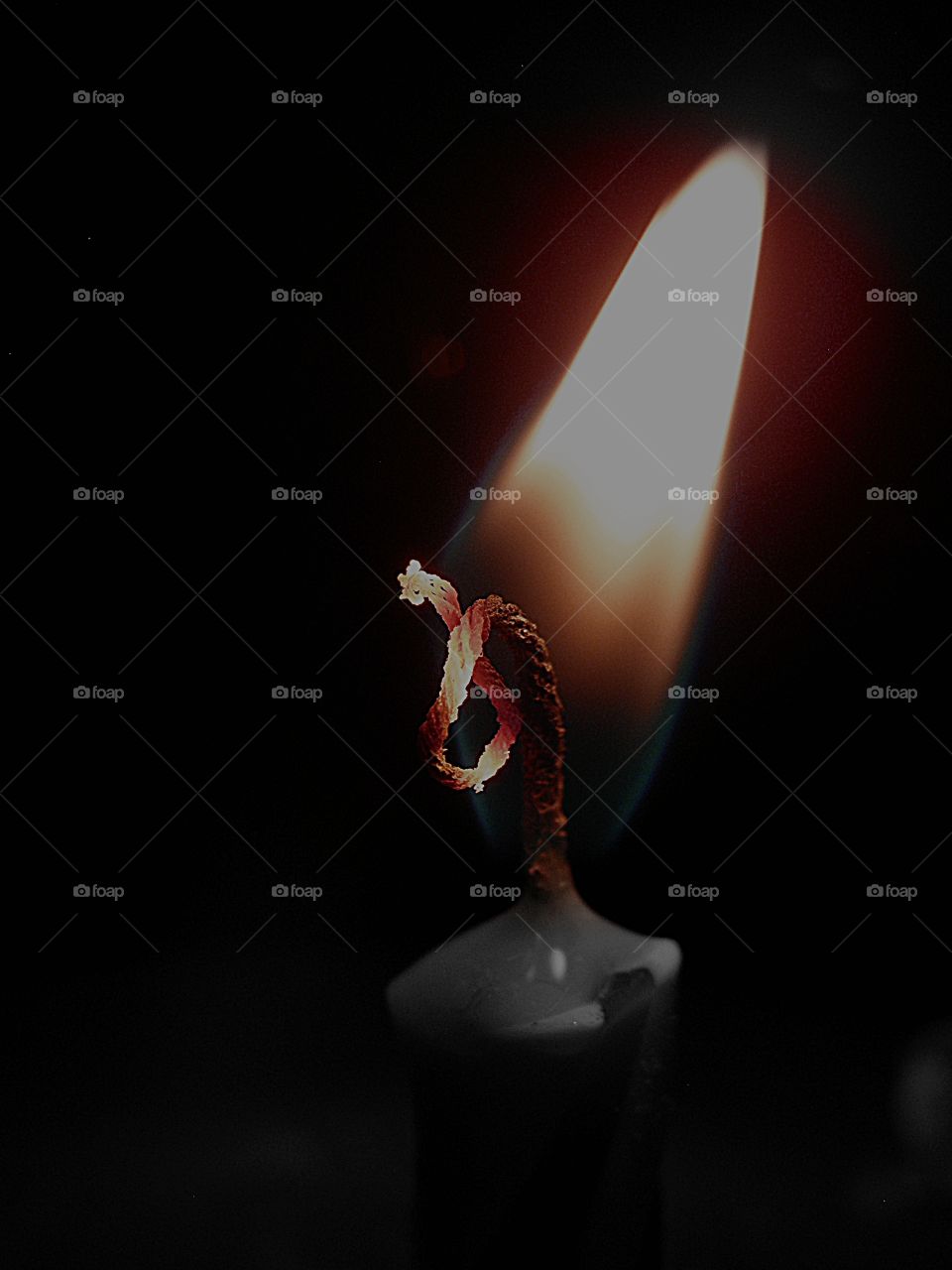 Make a wish!. Macro picture of a candle