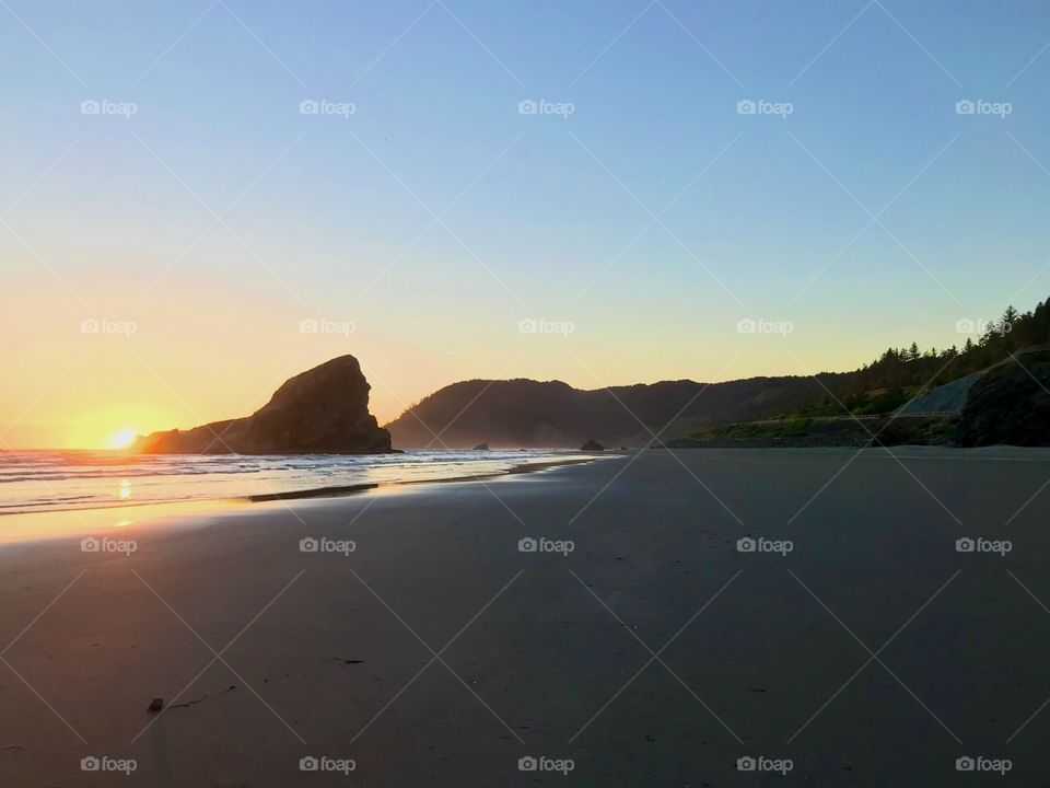 Sunset on the Oregon Coast