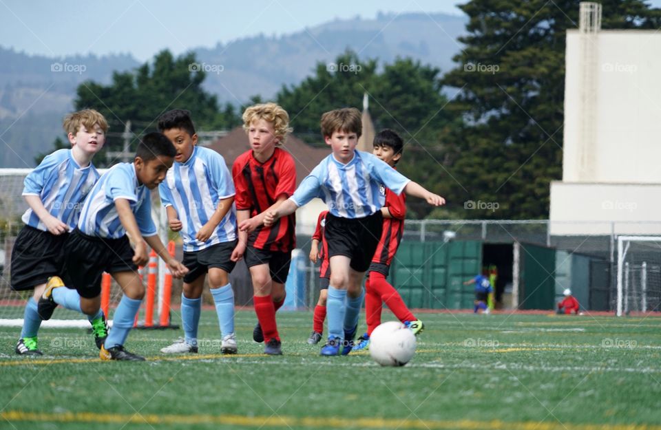 Kids Playing Soccer