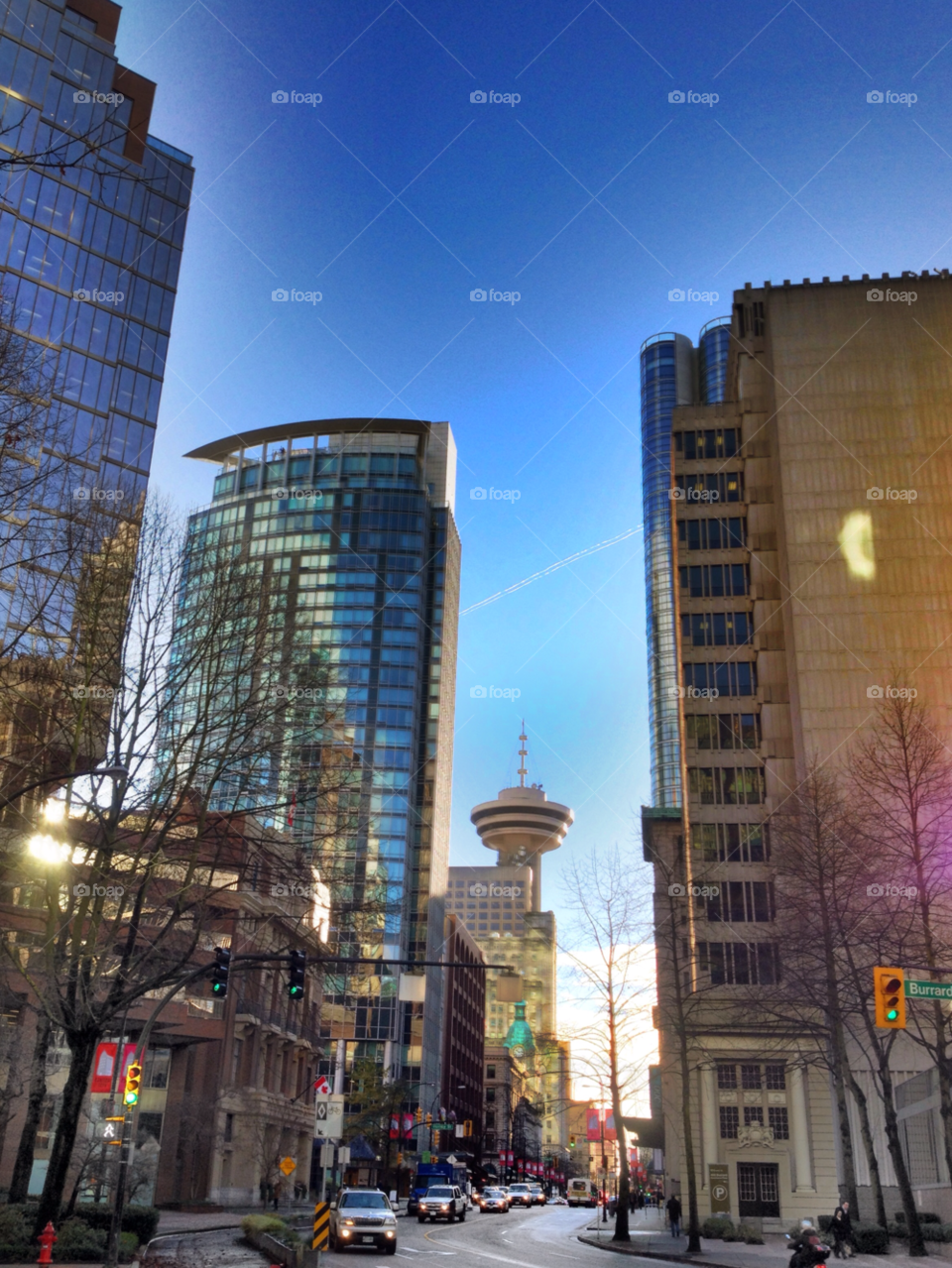 downtown - vancouver bc street city light by tazmed