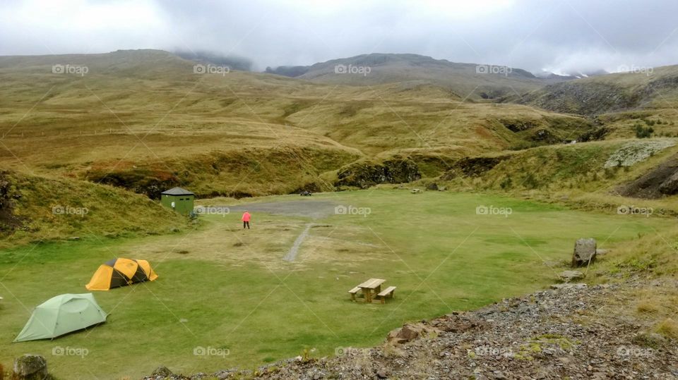 Camping trip in the countryside