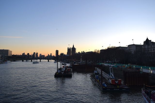 London at dawn