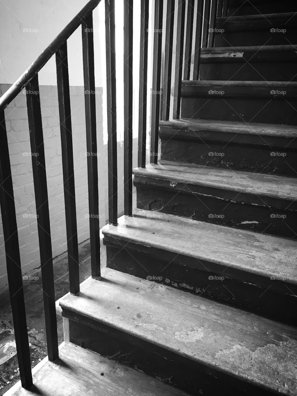 Light and shadows on stairs