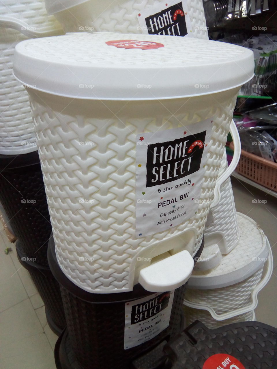 a beautiful pedal bin