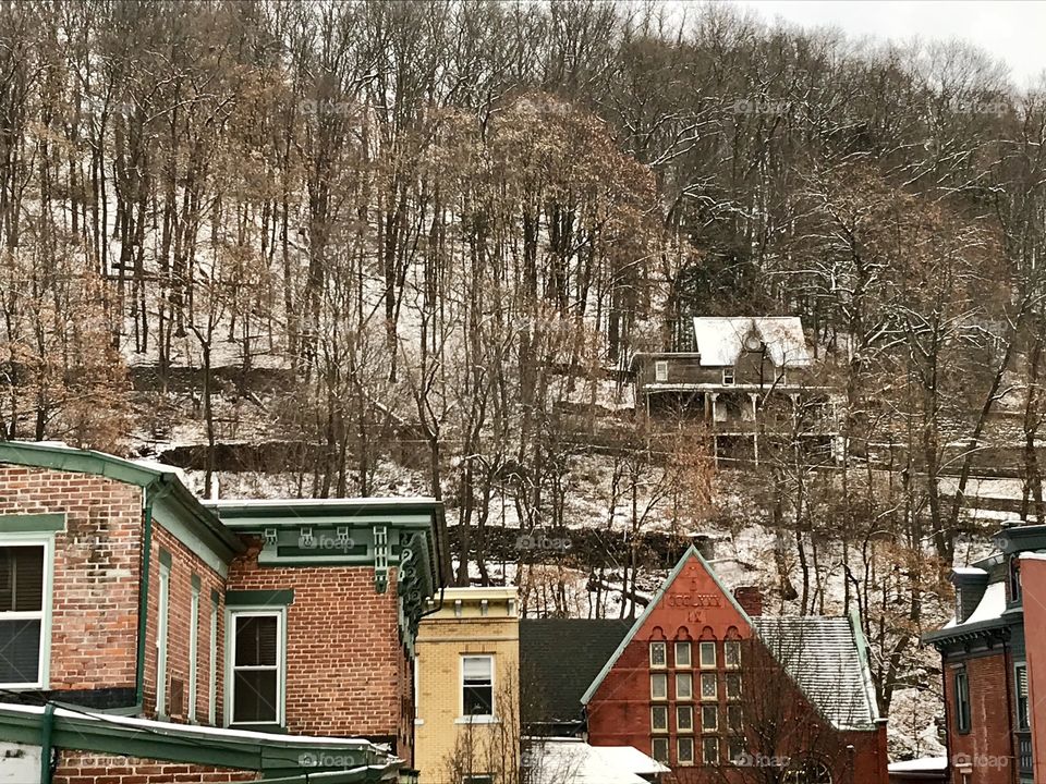 City in the hills...or at least an old town. Jim Thorpe, PA.