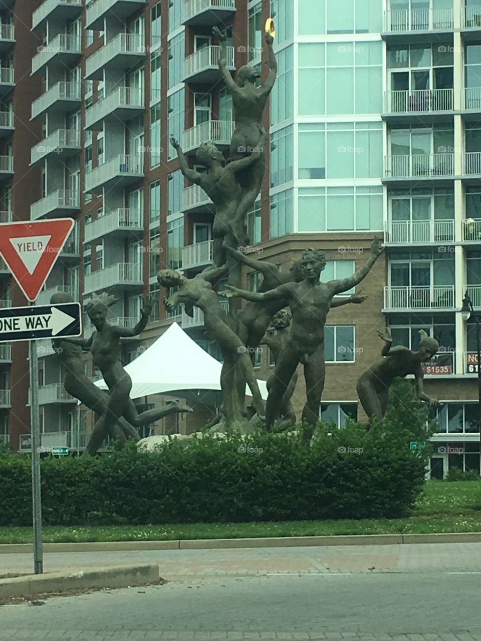 Downtown Nashville roundabout 