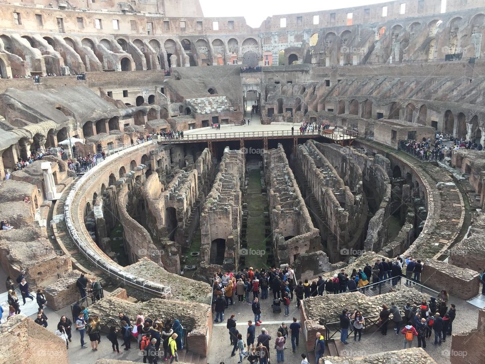 Ground floor of the coliseum 