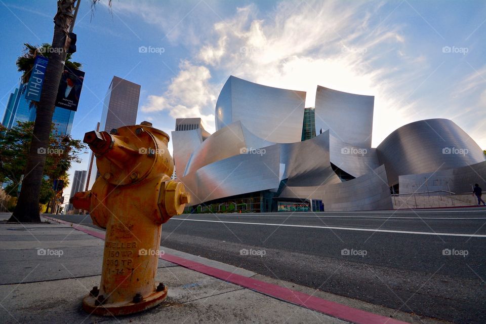 The architectural gem Walt Disney Concert Hall in Los Angeles in California 