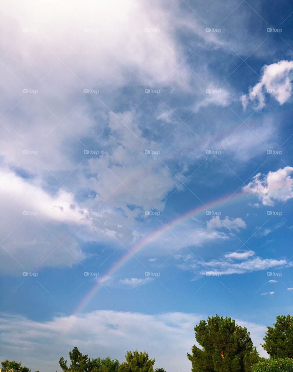 Rainbow and clouds 