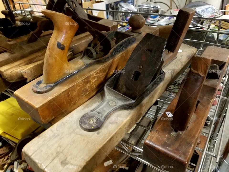 antique wood tool