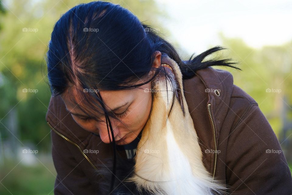 Love. True love between a dog and owner