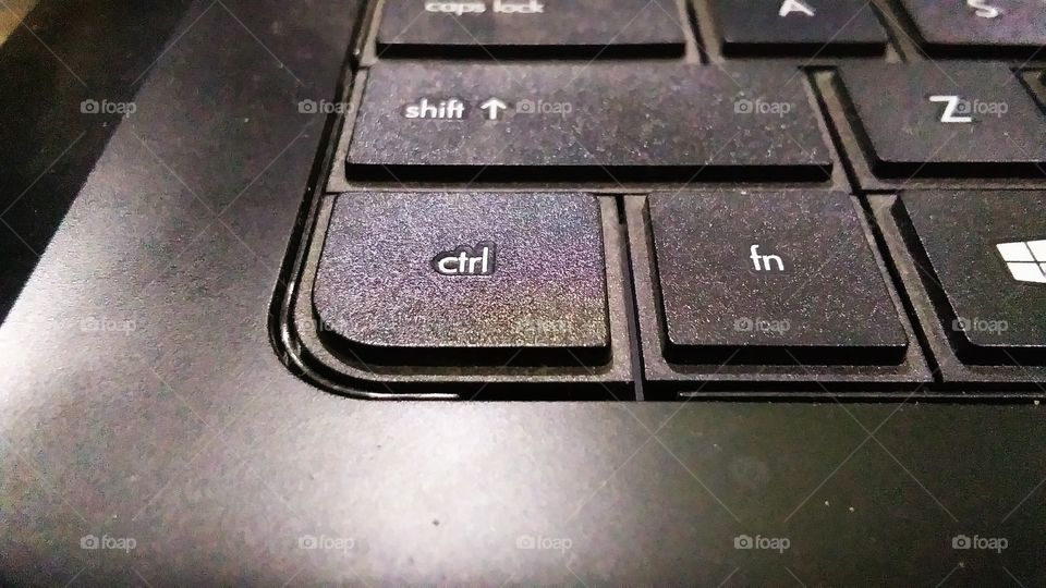 control key or button on laptop keyboard