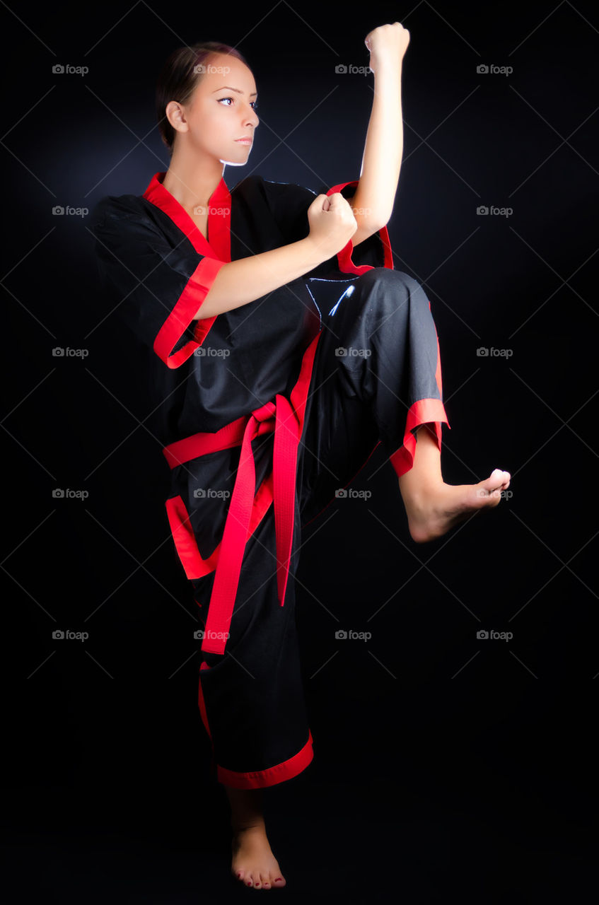 Karate Girl in Kimono