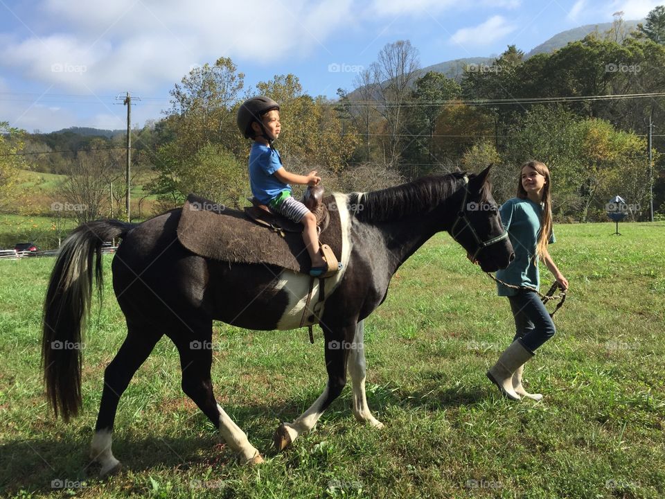 Boy on a horse