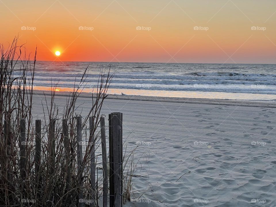 Sunrise at the beach