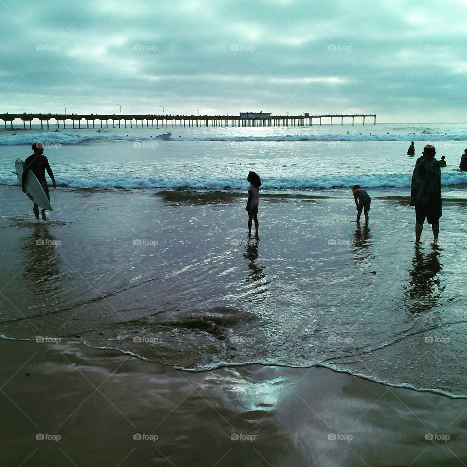 San Diego beach sunset