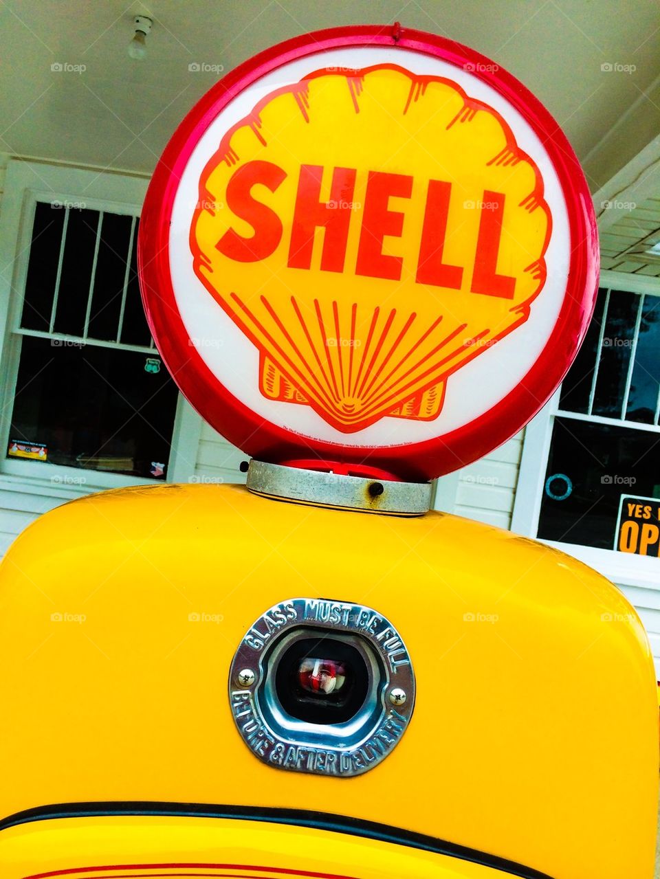 Vintage Shell gas pump