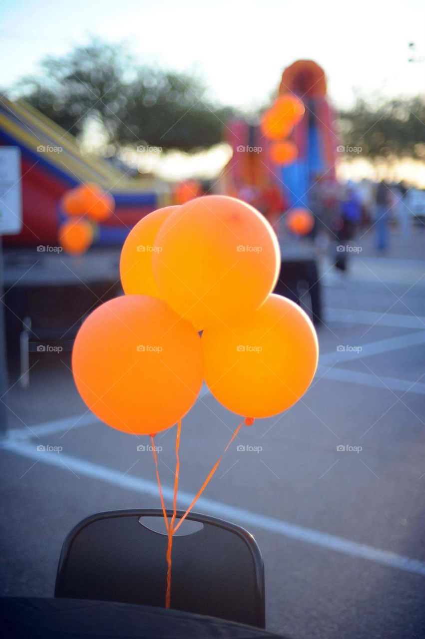 balloons at a fair