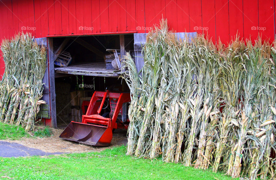 resting tractor