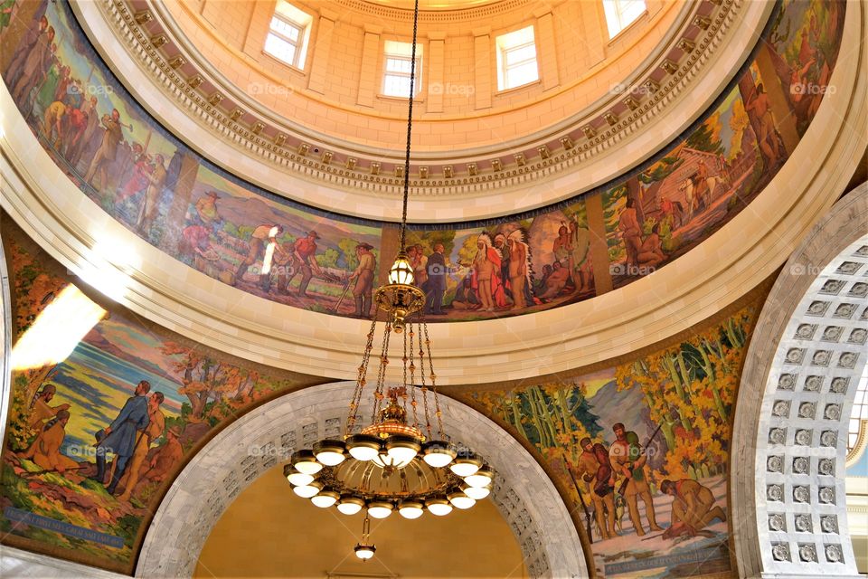 Inside of State Capitol in Utah 