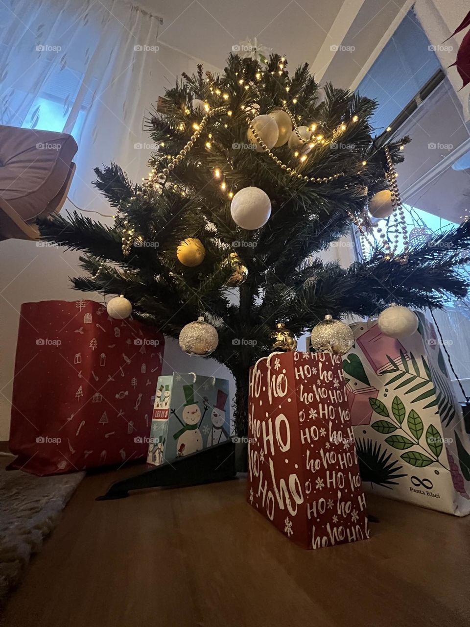 Christmas gifts under the tree