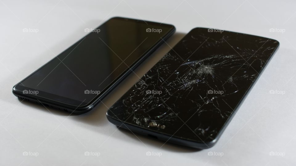 Broken phone and new phone