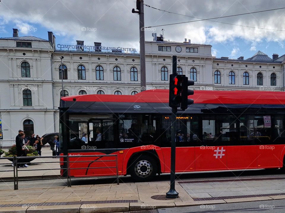 Red bus Oslo