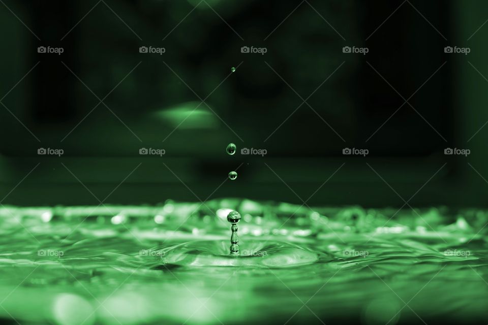 Close-up of splashing water droplet