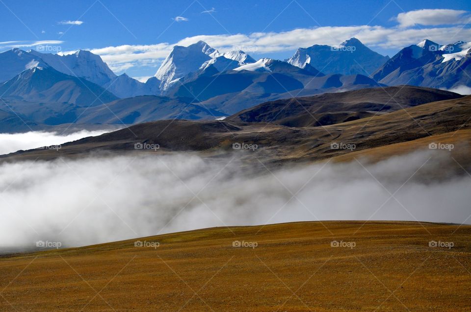 Tibetan mountain view 