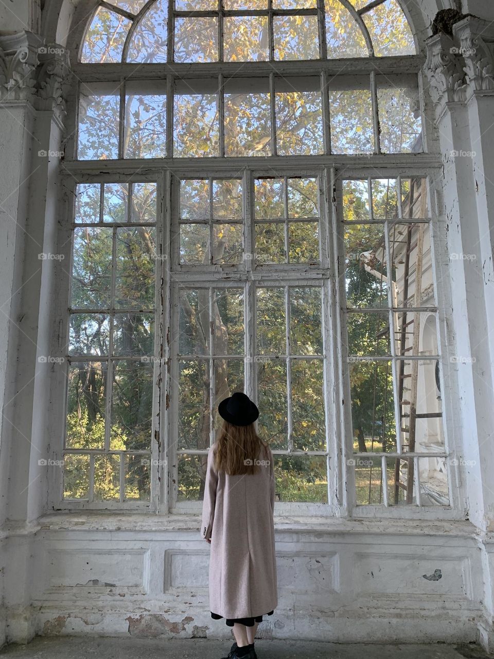 girl near the window 