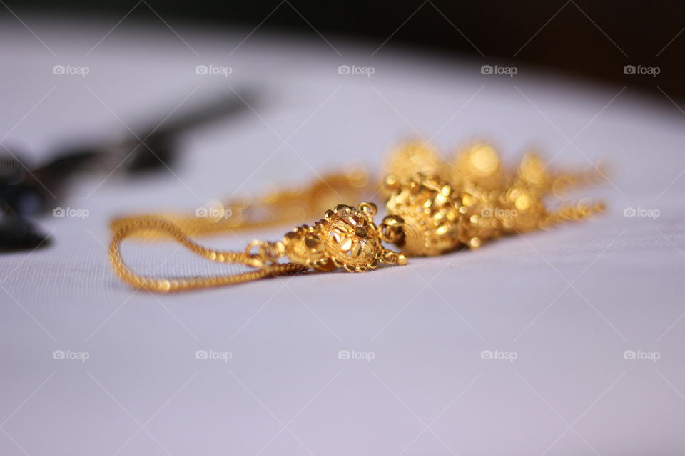 Close-up of shiny jewellery