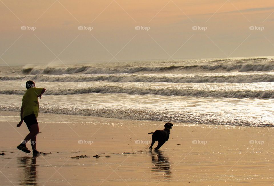 On the beach