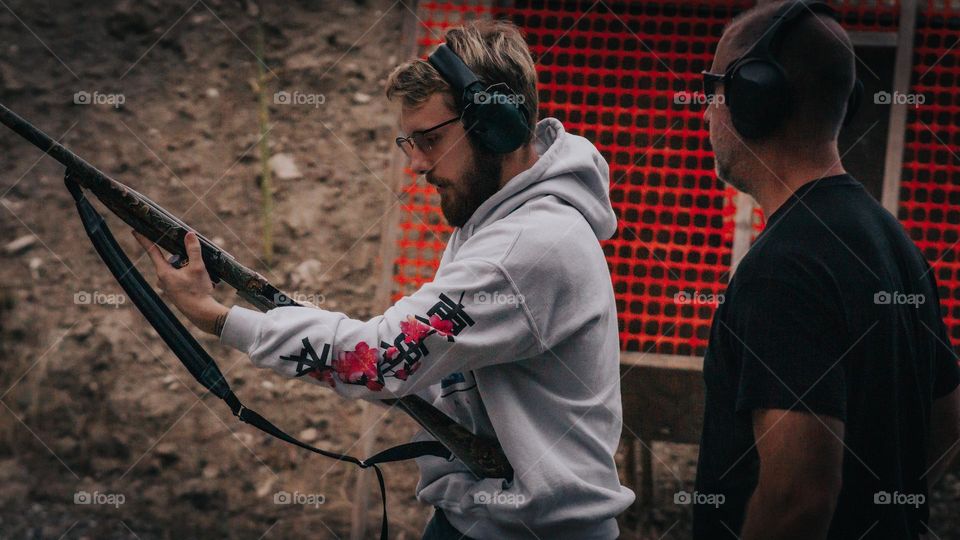 Reloading and getting a lesson.