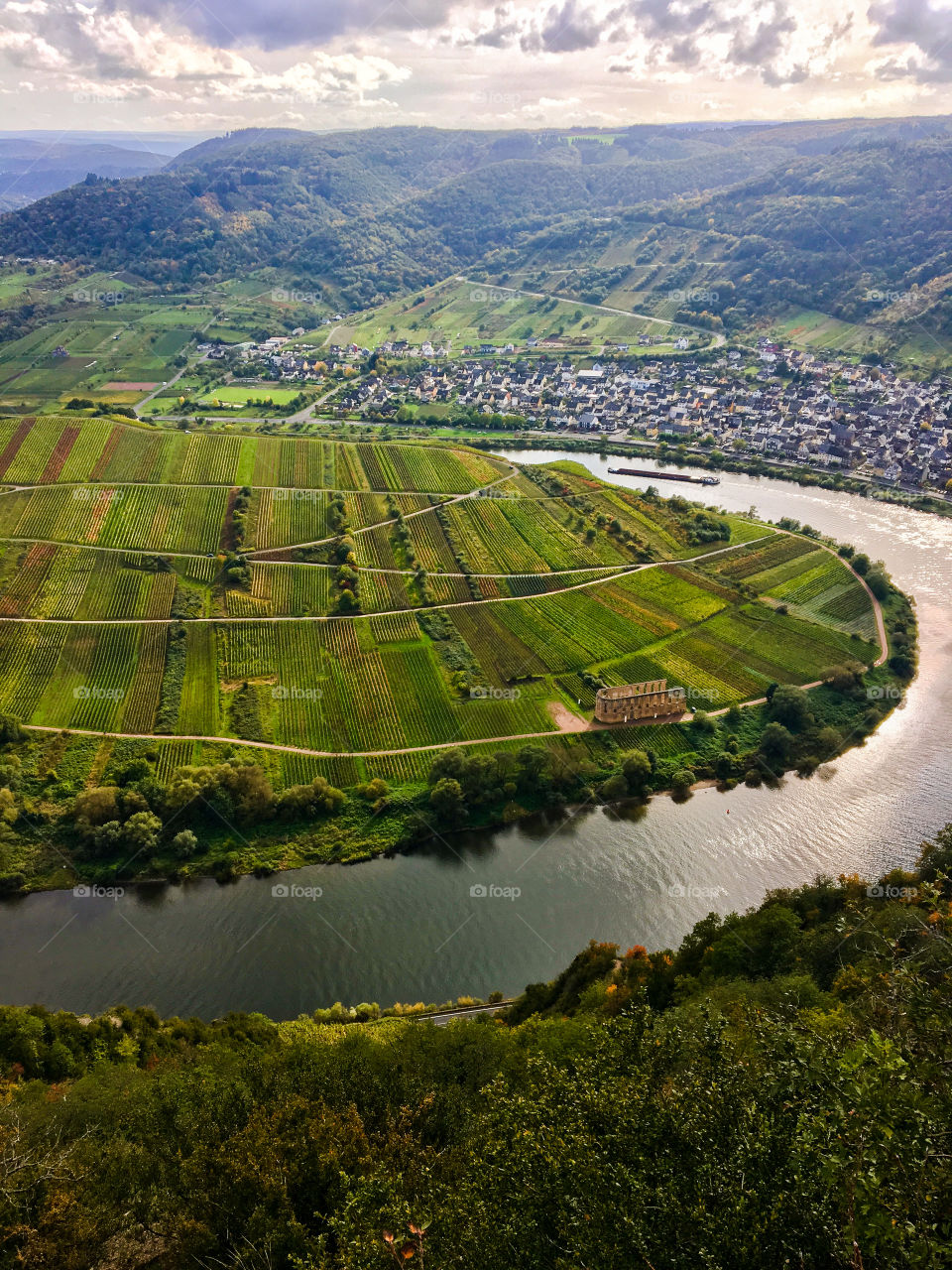 Moselle  Landscape Bremm  Germany 