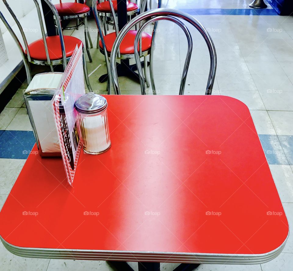 Retro Red Table