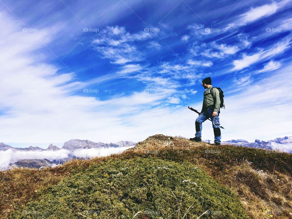 swiss mountain hiking